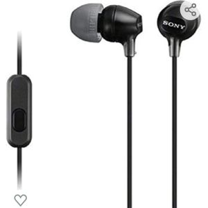 Sony in-ear earbud headphones with mic, black